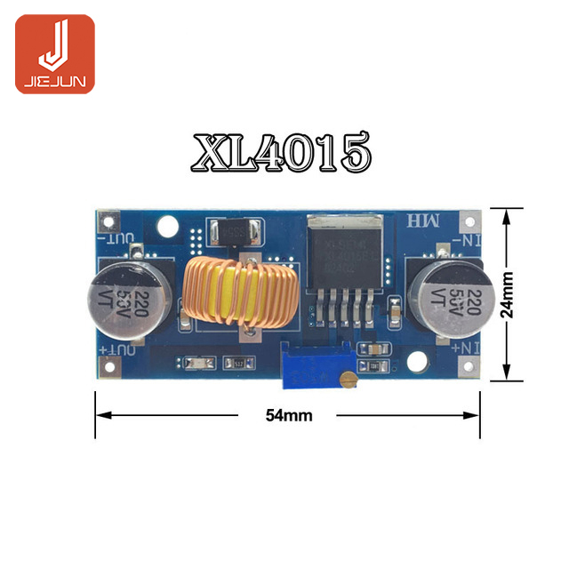 Mô Đun Hạ Áp XL4005 5A 75W XL4015 DC-DC 4-38V Xuống 1.25-36V 24V 12V 9V 5V