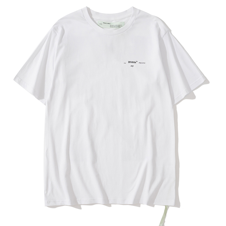 Áo Thun off-white Tay Ngắn Chất Liệu Cotton Cao Cấp Họa Tiết In Thời Trang Dành Cho Cả