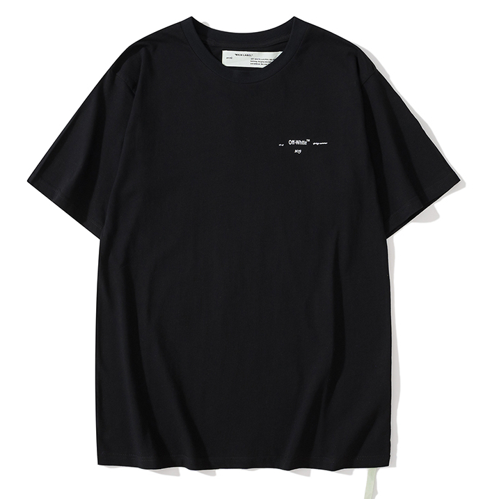 Áo Thun off-white Tay Ngắn Chất Liệu Cotton Cao Cấp Họa Tiết In Thời Trang Dành Cho Cả