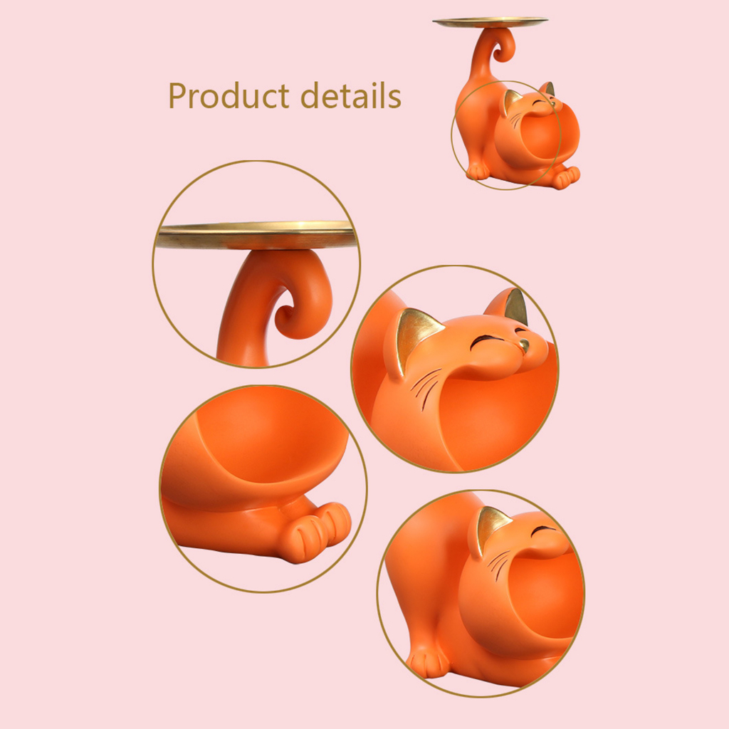 Khay đựng kẹo LOVIVER hình mèo trang trí phòng khách