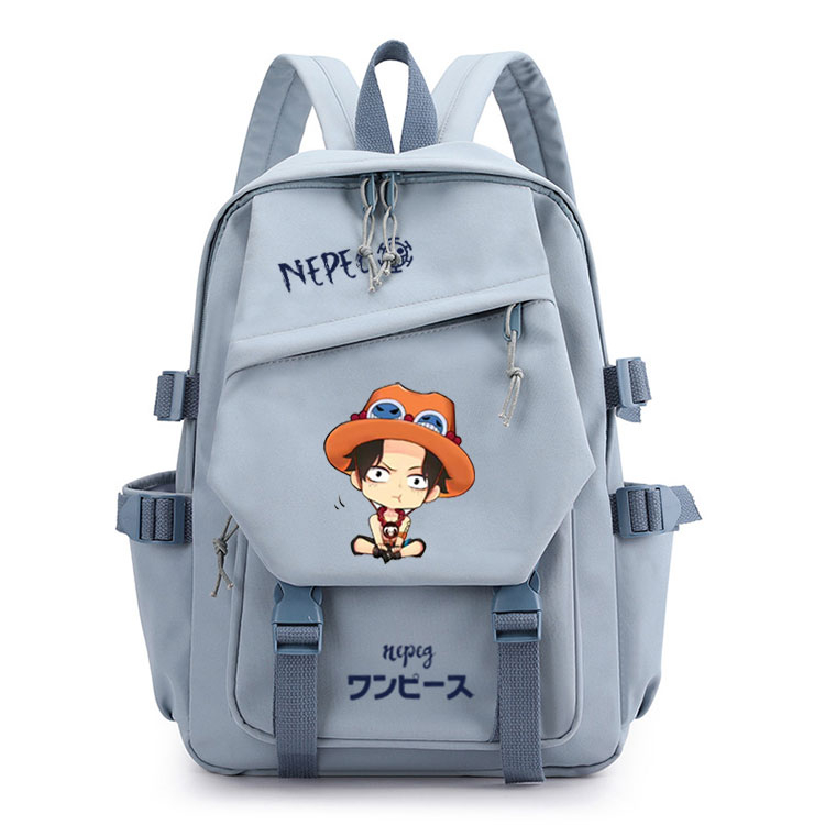 One piece co-branded schoolbag sun god nika luffy gear 5 ace ins-style dễ thương học sinh trung học cơ sở nhật bản lớp 3-6 balo ōkashichibukai