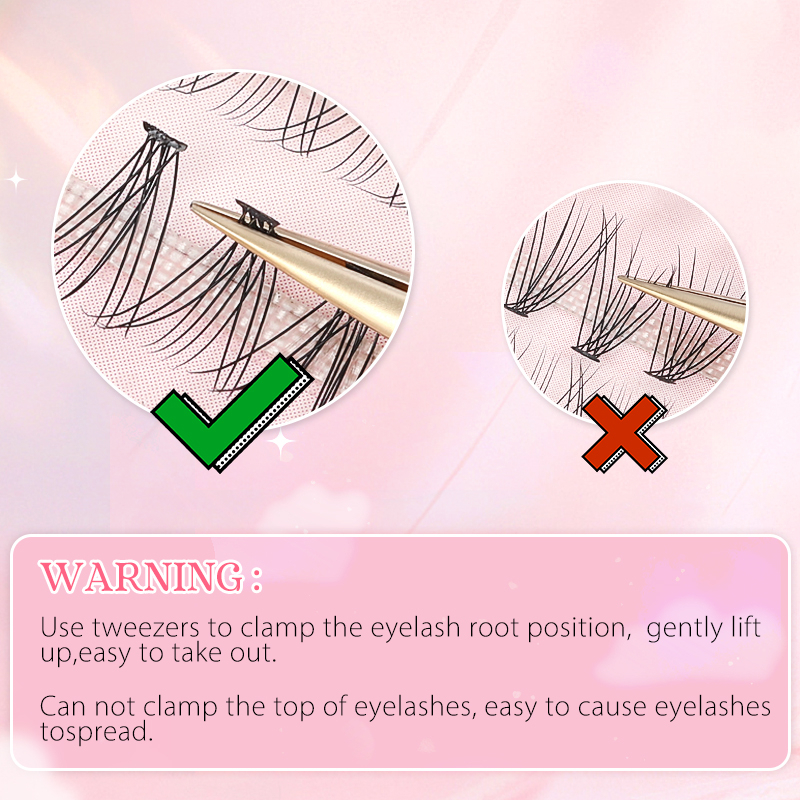 AIMEEORAN Hộp Lông Mi Giả 10D Tự Nhiên Hình Đuôi Cá