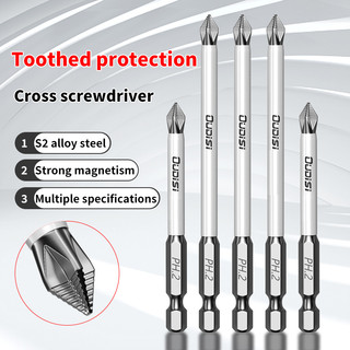 5 miếng hợp kim cứng đầu tua vít từ tính chống trượt 50mm 90mm 150mm mũi khoan