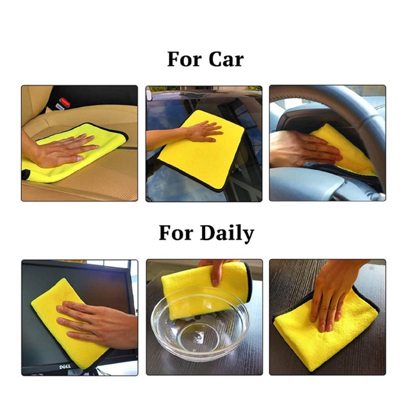 Khăn Lau Xe Hơi / Nhà Bếp Bằng Sợi Micro Thấm Hút Nước Cao Đa Năng Tiện Dụng