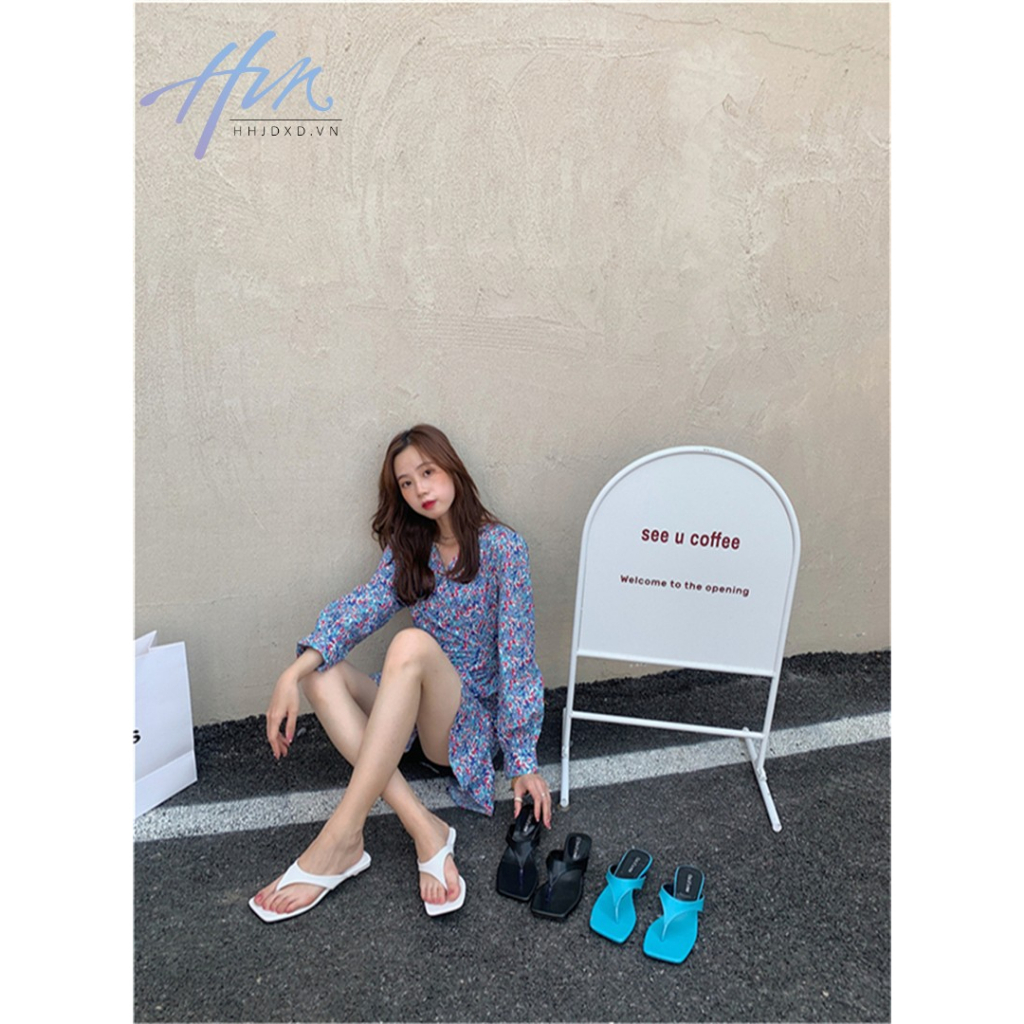 Giày Sandal Cao Gót Mũi Vuông Thời Trang Mùa Hè Mới Cho Nữ