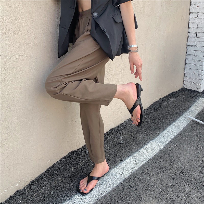 Giày Sandal Cao Gót Mũi Vuông Thời Trang Mùa Hè Mới Cho Nữ