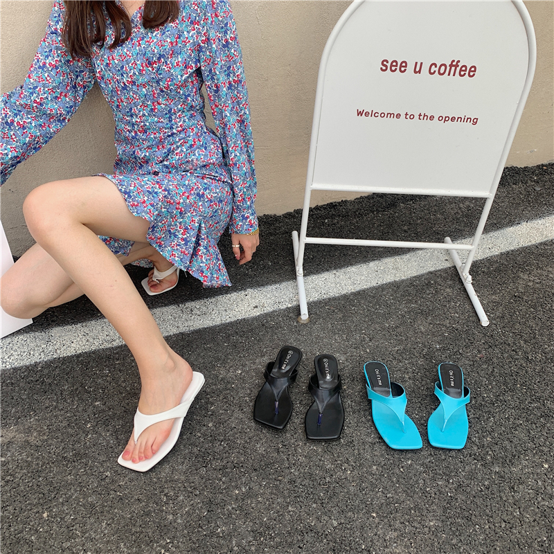 Giày Sandal Cao Gót Mũi Vuông Thời Trang Mùa Hè Mới Cho Nữ