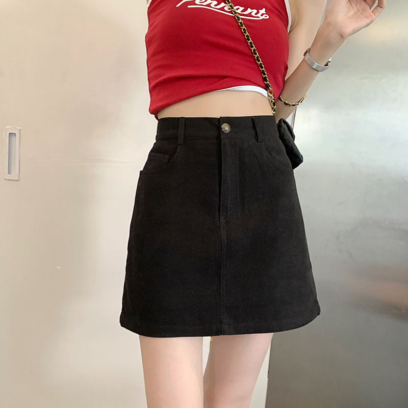 Porozi Chân Váy Chữ A Lưng Cao Phong Cách Vintage Xinh Xắn