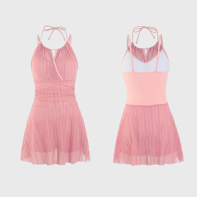 Đồ Bơi Một Mảnh Lưng Cao Dáng Ôm Phong Cách Công Chúa Thời Trang Quyến Rũ Cho Nữ