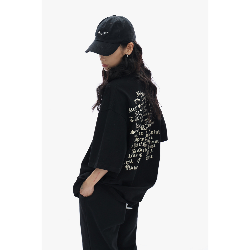 Áo Thun 100% Cotton Tay Ngắn In Chữ Thời Trang Xuân Hè 2023 Dành Cho Nam Nữ