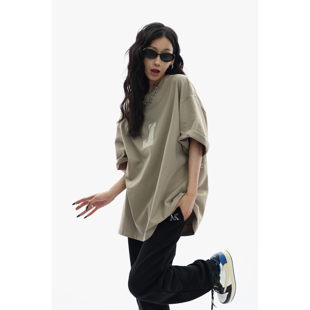 Áo Thun 100% Cotton Tay Ngắn In Chữ Thời Trang Xuân Hè 2023 Dành Cho Nam Nữ