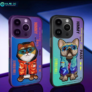 Ốp lưng Nimmy vật nuôi thêu Lập thể 3D cho iphone 15/14 cho ốp lưng iphone 15 pro max chống sốc cho ốp lưng iphone 14 pro max chống sốc