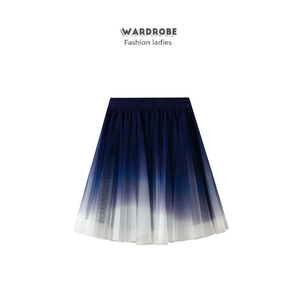 Váy Mini,Váy Chữ A Nữ Mùa Hè,Váy Màu Tương Phản,Váy tutu Cổ Tích Gradient (1365)