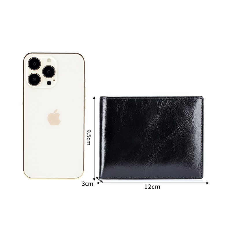 Ví Da Thật Đựng Thẻ Dạng Gập Nhỏ Gọn Thời Trang Cho Nam