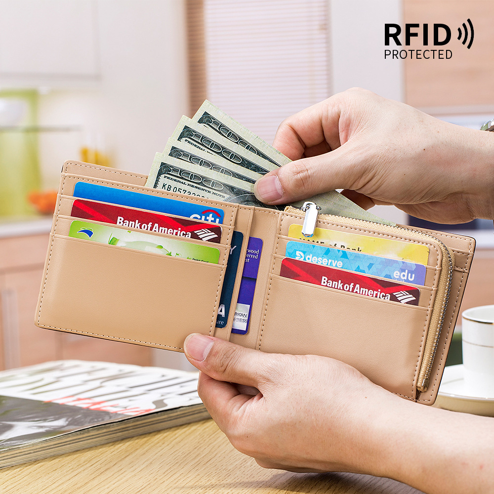 Ví Da Thật Đựng Thẻ Dạng Gập Nhỏ Gọn Thời Trang Cho Nam