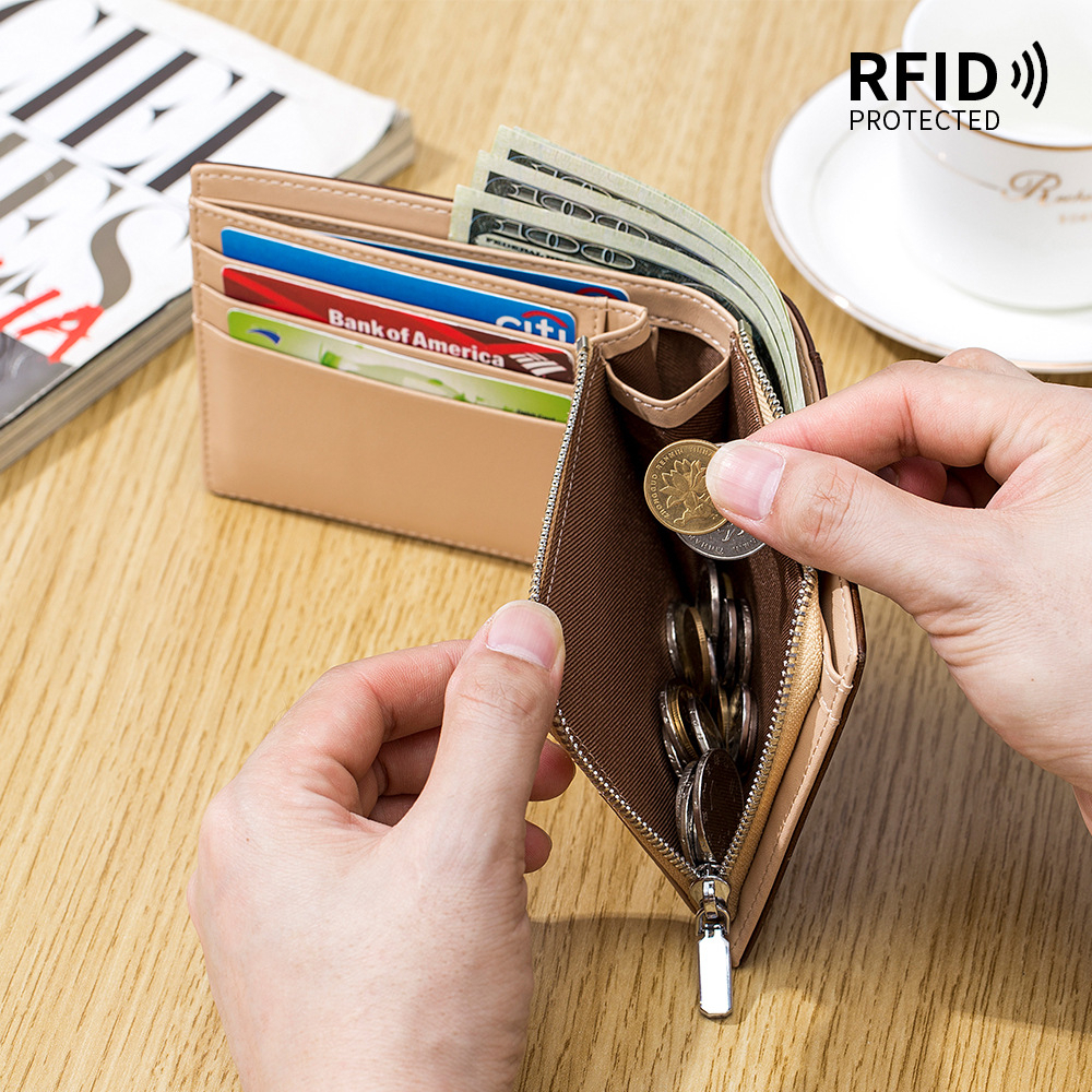 Ví Da Thật Đựng Thẻ Dạng Gập Nhỏ Gọn Thời Trang Cho Nam