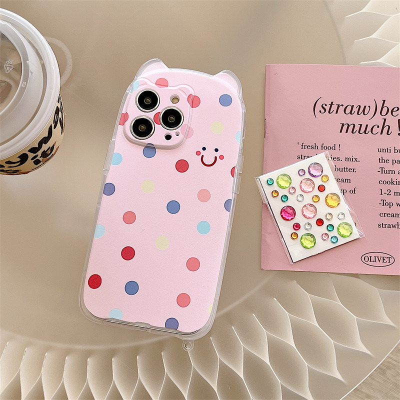 Ốp Điện Thoại TPU Họa Tiết Tai Mèo Xinh Xắn Cho iPhone 14 13 12 Pro Max 12 Pro 12