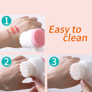 Cọ Rửa Mặt Silicone Bilateral 3D