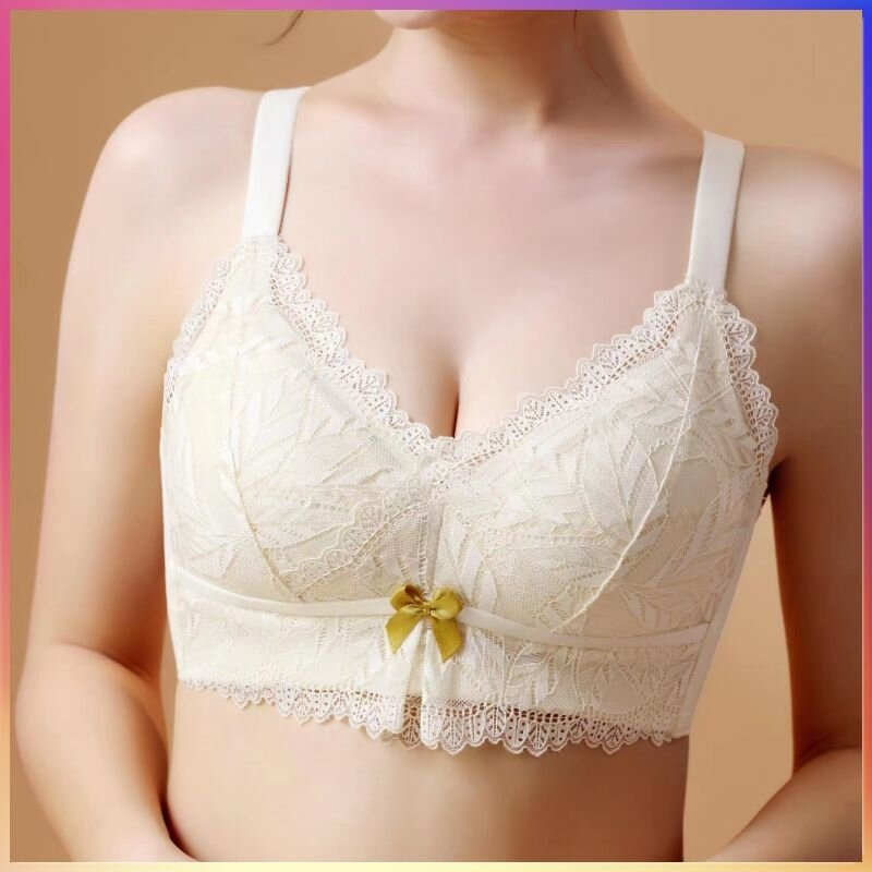 【Đường Zomidan】·Đồ lót XL Unpadded Đồ lót gợi cảm của phụ nữ Vú to không cảm xúc Nhìn nhỏ Áo ngực cảm giác mát mẻ Push-Up Hỗ trợ ngực Đồ lót có thể điều chỉnh chống chảy xệ