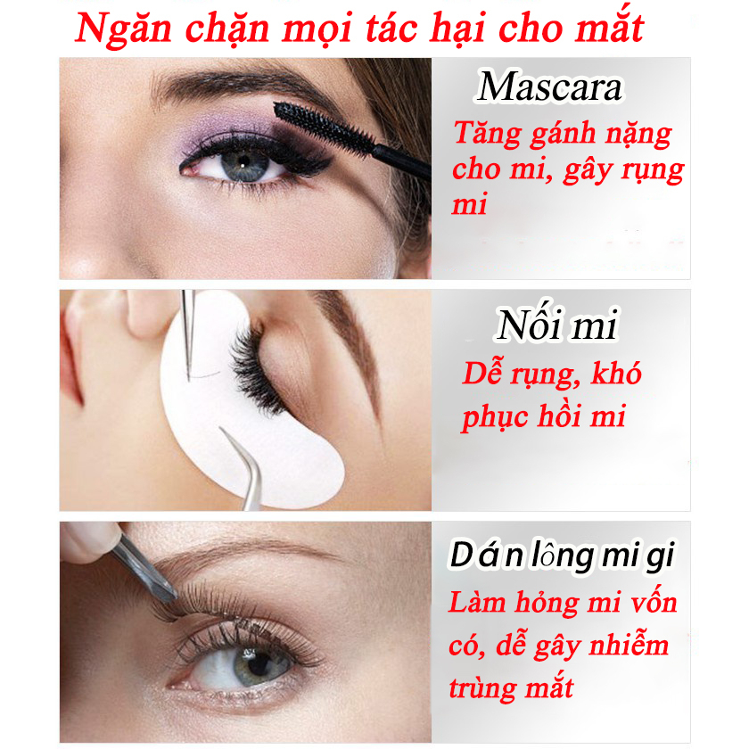 Dưỡng Mi Serum Tăng Trưởng Lông Mi Tinh Chất Dài Lông Mày 10ML Kích Thích Mọc Lông Mi Làm Dày Lông Mi Lông Mày Và Đường Chân Tóc Mọc Nhanh Tự Nhiên Nuôi Dưỡng Mi Dài Và Cong