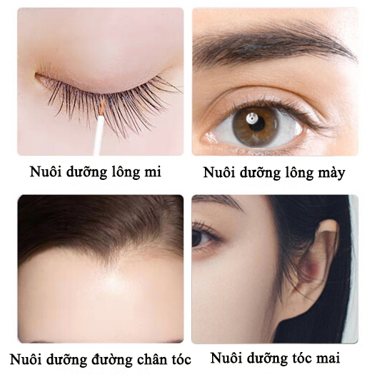 Dưỡng Mi Serum Tăng Trưởng Lông Mi Tinh Chất Dài Lông Mày 10ML Kích Thích Mọc Lông Mi Làm Dày Lông Mi Lông Mày Và Đường Chân Tóc Mọc Nhanh Tự Nhiên Nuôi Dưỡng Mi Dài Và Cong