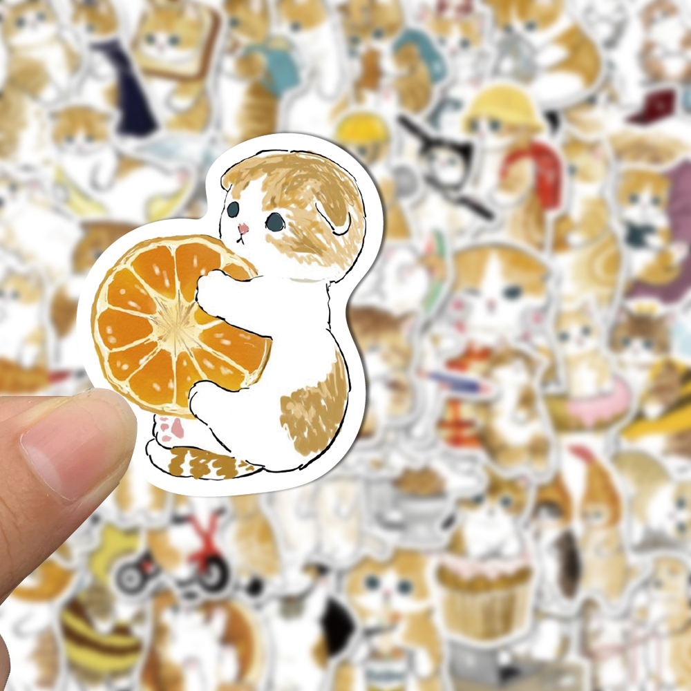 Bộ 60 Miếng Dán Hoạt Hình Dễ Thương Chống Nước Trang Trí Laptop / Điện Thoại Cho Bé