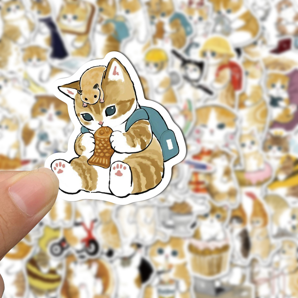 Bộ 60 Miếng Dán Hoạt Hình Dễ Thương Chống Nước Trang Trí Laptop / Điện Thoại Cho Bé