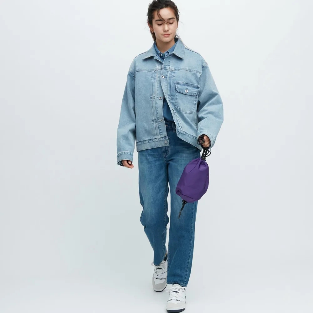 Túi Đeo Chéo Rút Dây Chất Liệu nylon Phong Cách Thể Thao Thời Trang Cho Nam Và Nữ 972