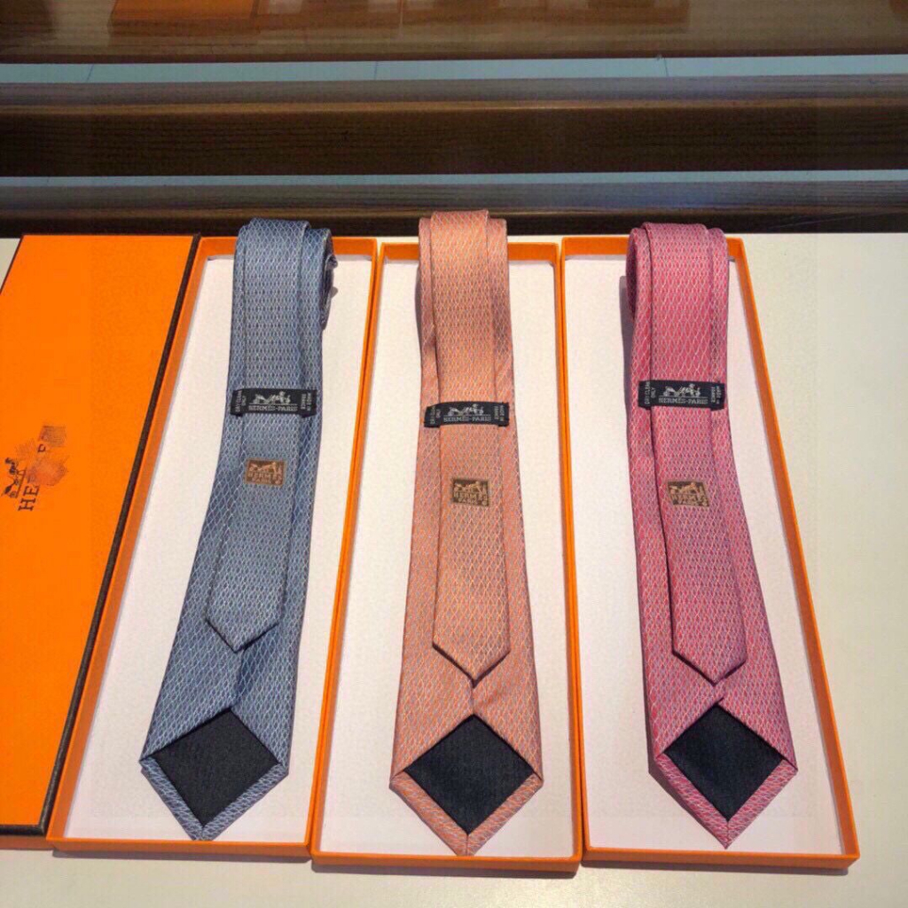 Cà Vạt Lụa Hermes Thời Trang Công Sở Thanh Lịch Cho Nam