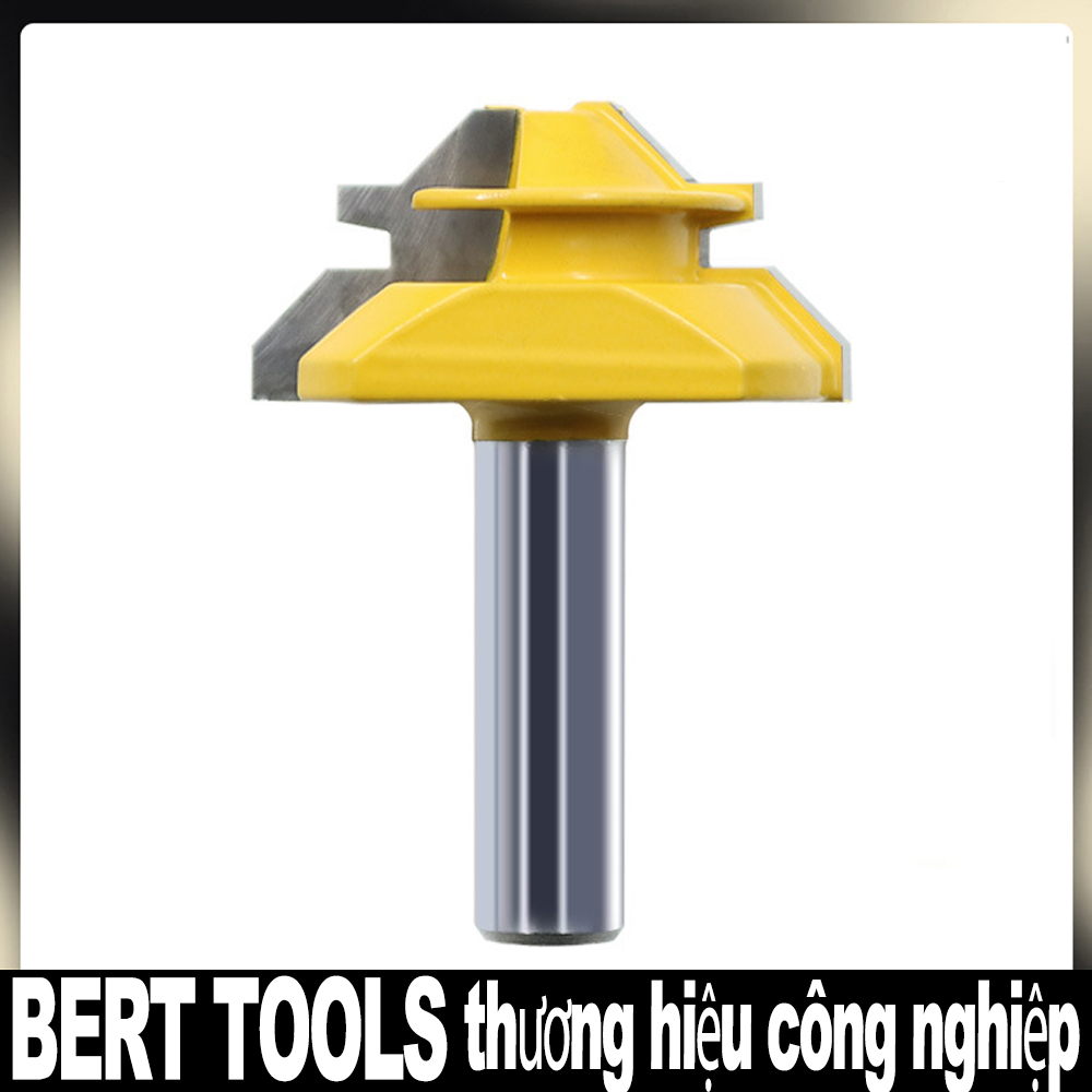 BERT🇻🇳 | mũi phay gỗ cắt rãnh Mũi phay ghép ván 45/90 độ dùng cho máy soi máy phay cầm tay
