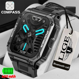 LIGE Đồng Hồ Thông Minh Thể Thao Nam La Bàn Du Lịch Vòng Tay Gọi Bluetooth 400MAh Theo Dõi Sức Khỏe Đa Chức Năng IP68 Đồng Hồ Thông Minh Nữ Chống Nước