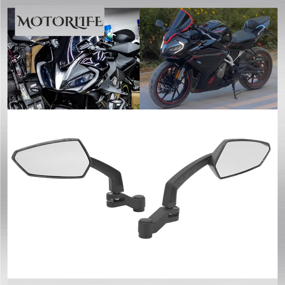 Motorlife 1 Sợi Carbon Phong Cách Xe Máy Gương Chiếu Hậu Xoay Mặt Thay Thế Cho Aprilia 2001 ‑ 2017