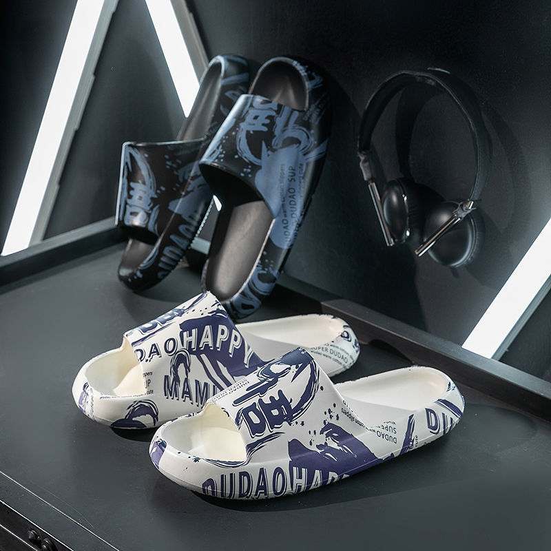 Dép Quai Ngang Đế Dày Chống Trượt 2023 Thời Trang Mùa Hè Cho Nam Nữ