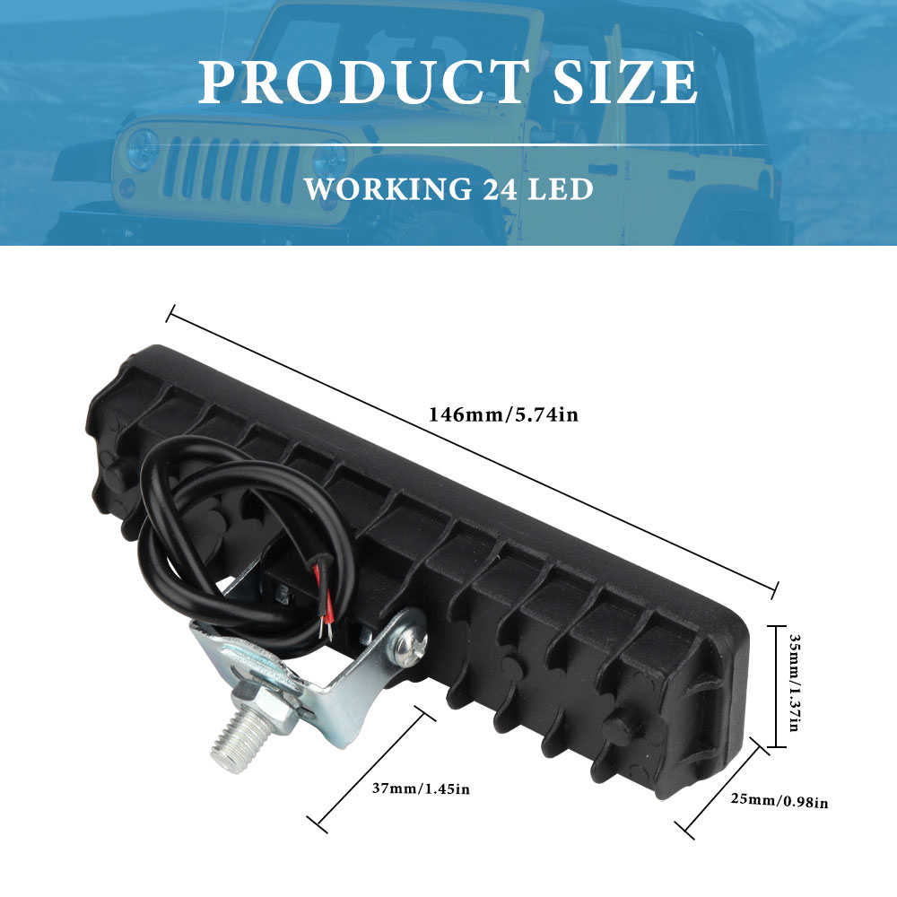 Bộ Đèn LED 72W 24 Bóng SUV ATV 12-60V Chuyên Dụng Cho Xe Hơi / Tàu Thuyền