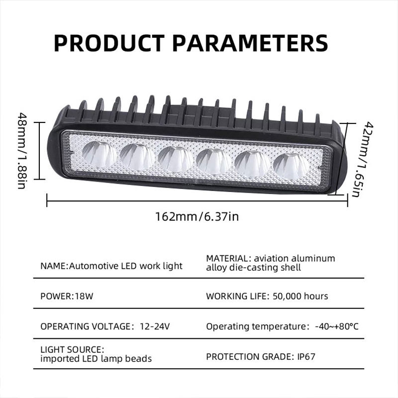 Lymoyo Đèn LED DRL 18W 12V Siêu Sáng Chất Lượng Cao Dành Cho Xe Hơi / Xe Tải