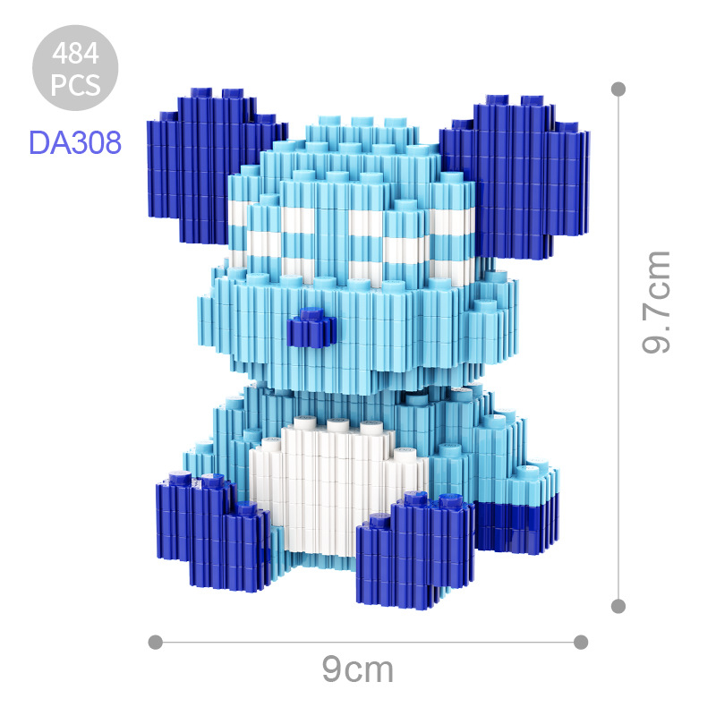 Đồ Chơi Lắp Ráp Hình Chú Gấu Đáng Yêu Thời Trang Cho Trẻ Em