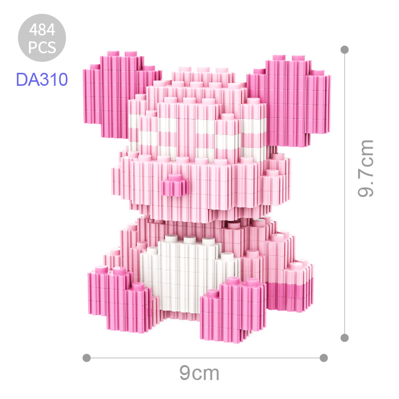 Đồ Chơi Lắp Ráp Hình Chú Gấu Đáng Yêu Thời Trang Cho Trẻ Em