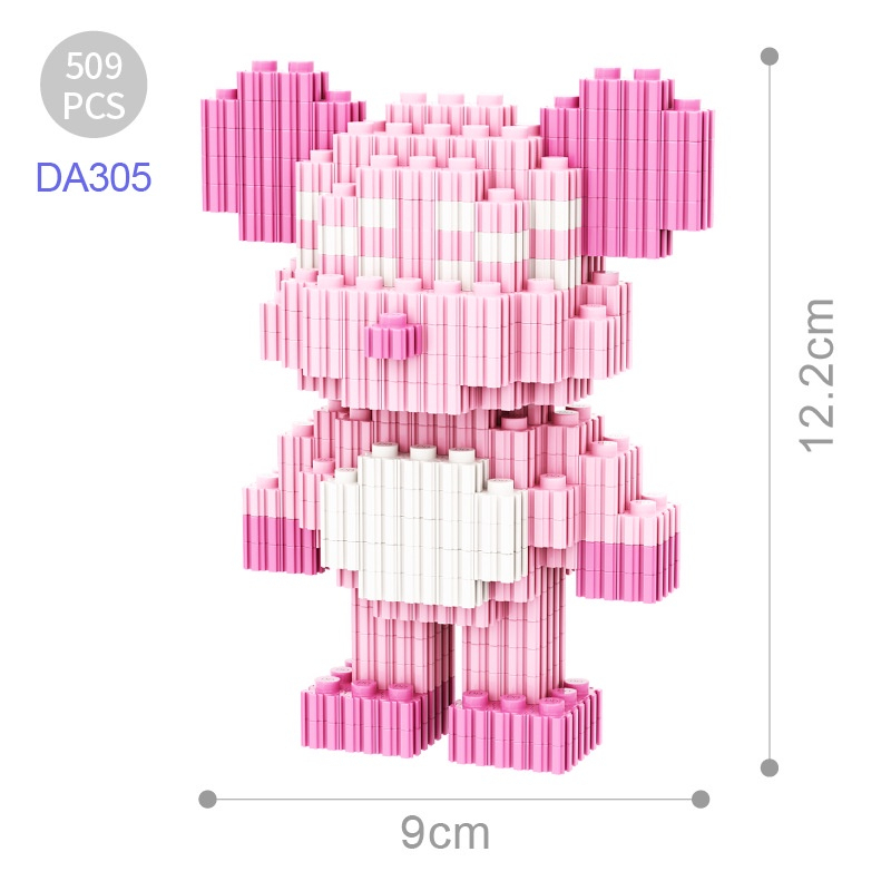 Đồ Chơi Lắp Ráp Hình Chú Gấu Đáng Yêu Thời Trang Cho Trẻ Em