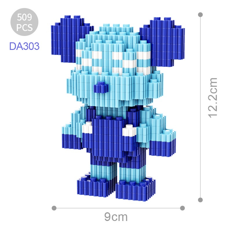 Đồ Chơi Lắp Ráp Hình Chú Gấu Đáng Yêu Thời Trang Cho Trẻ Em