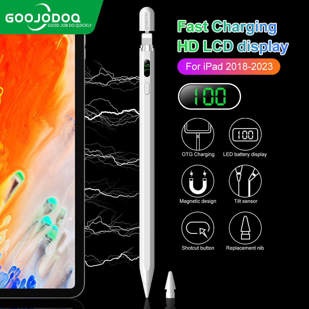 Bút Cảm Ứng Goojodoq 2023 Cho iPad Pencil 2 1 Stylus 2018-2022