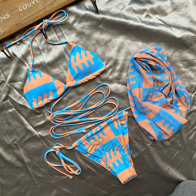 Bikini mới, Tie nhuộm thời trang 2 mảnh bộ đồ bơi XLYZB005