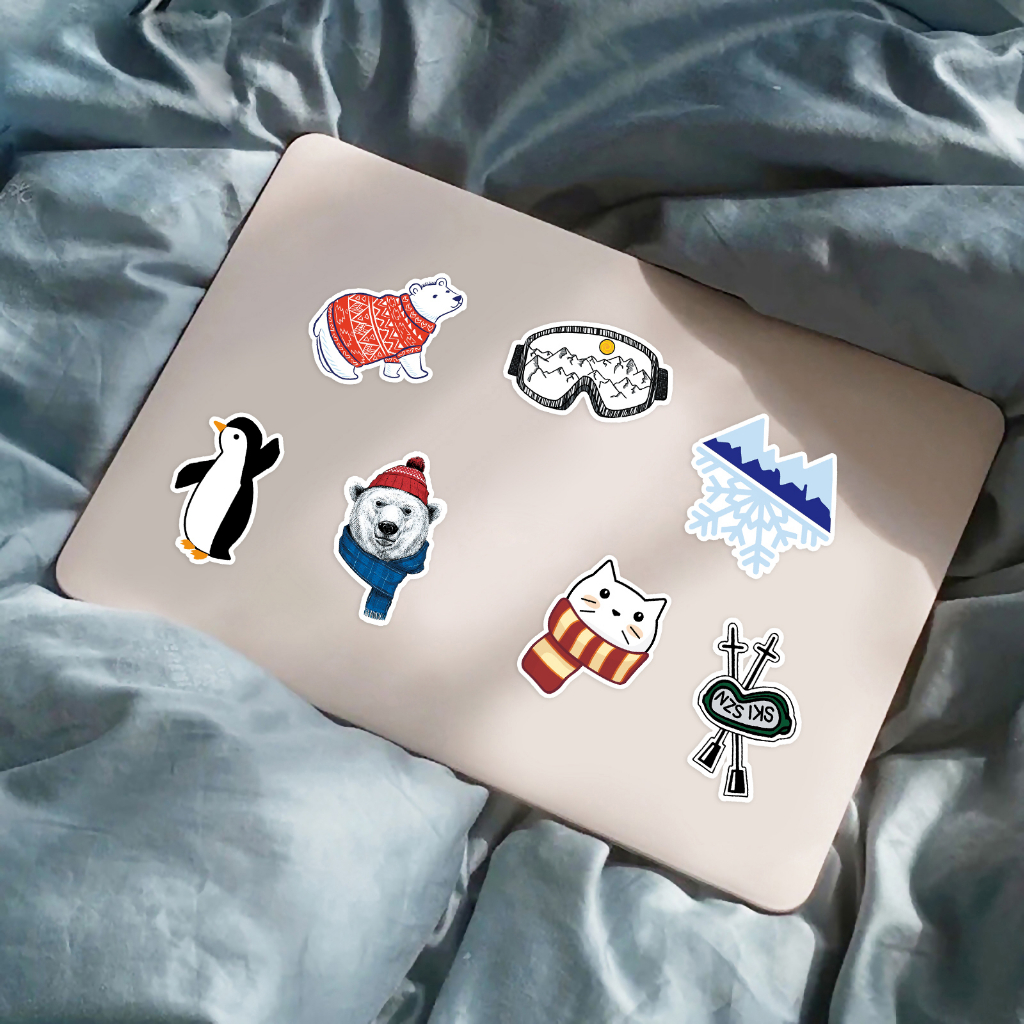 Bộ 100 Miếng Dán Chống Thấm Nước Họa Tiết Vui Nhộn Trang Trí Xe Hơi / Mô Tô