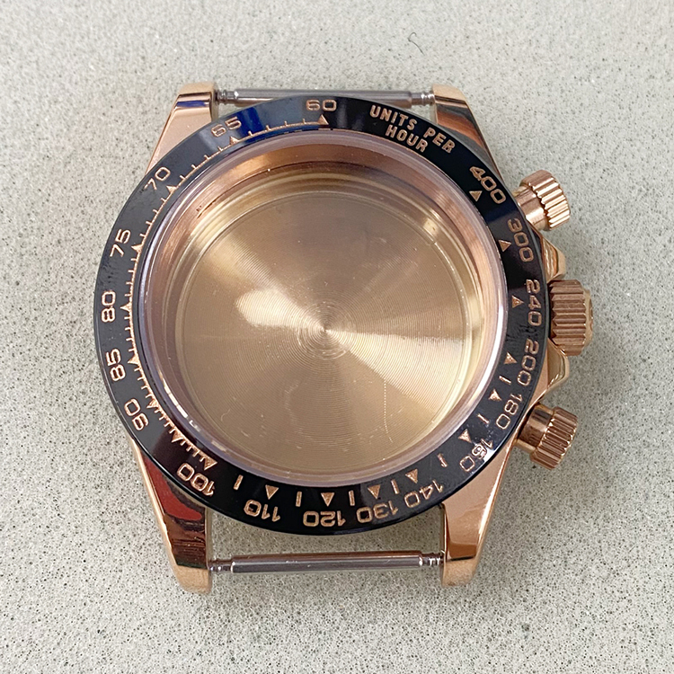 Ốp Bảo Vệ Mặt Đồng Hồ Bằng Thép Không Gỉ Màu Vàng Hồng 39MM Dành Cho VK63