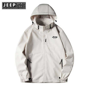  Jeep SPIRIT 1941 ESTD Thể Thao Xuân Thu Nam Nữ Tình Nhân Áo Gió Màu Sắc Phù Hợp Với Áo Khoác Một Lớp Chống Gió Và Chống Thấm Nước 