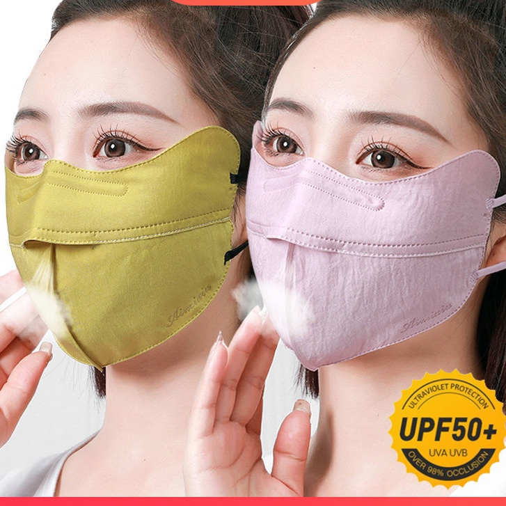 Khẩu Trang Chống Nắng Chống Bụi Thoáng Khí Thời Trang Mùa Hè Cho Nữ