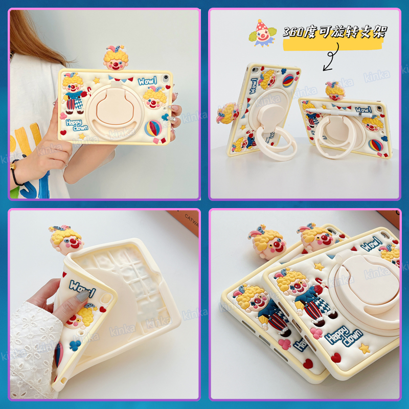 Bao Da Máy Tính Bảng Chống Sốc Xoay 360 Độ In Hình Heo Phi Hành Gia NASA Có Ngăn Đựng Bút Chì Cho ipad mini air pro 1 2 3 4 5 6 7 8 9 10 9.7 10.2 10.5 10.9 11 2017 2018 2019 2020 2021 2022