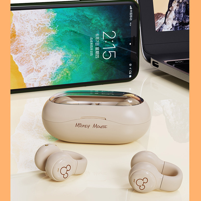 DISNEY Tai Nghe Không Dây Bluetooth 5.3 DN12 Có Đèn RGB Hình Mickey Minnie Dễ Thương Khử Tiếng Ồn Chất Lượng Cao