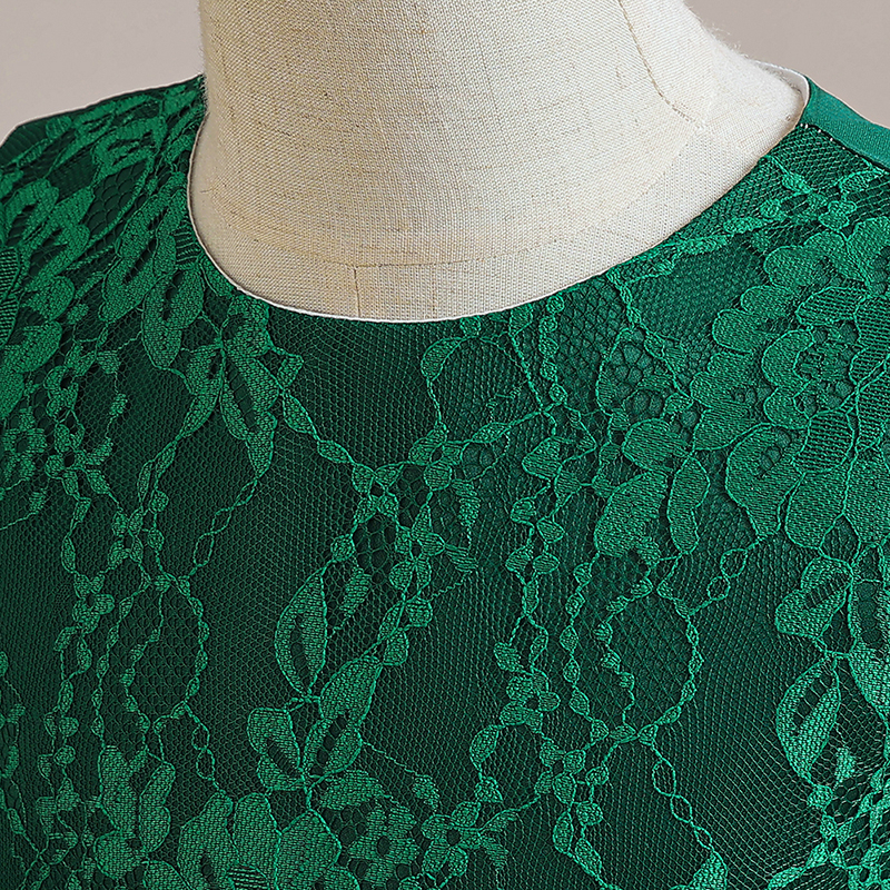 Đầm Công Chúa Phối Ren Hoa Mùa Hè Cho Bé Gái 4-14Y LP-335