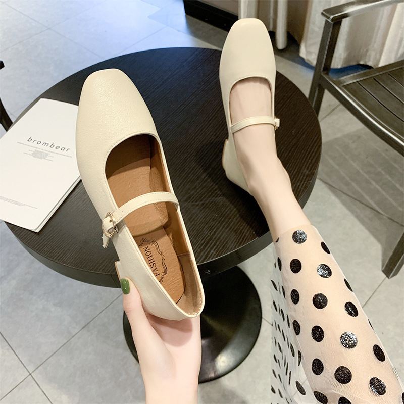 Giày búp bê JINXCHOY xinh xắn thời trang thanh lịch dành cho nữ AA6310