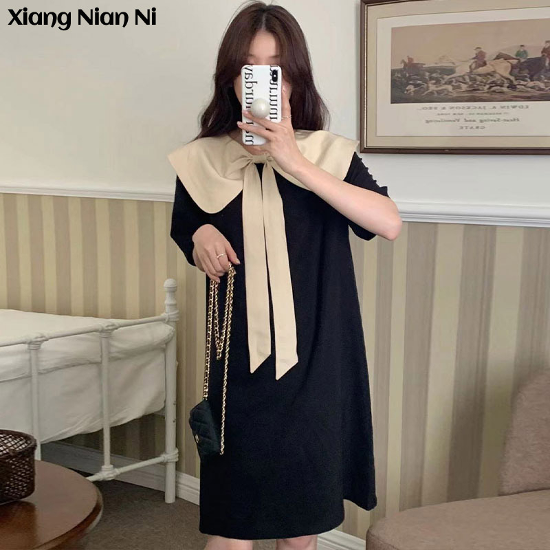 Xiang Nian Ni Đầm Công Chúa Thắt Nơ Trước Và Sau Lưng Ôm Dáng Phong Cách Hàn Quốc Có Thể Đảo Ngược Cho Nữ